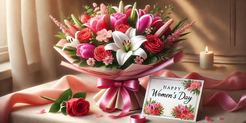 Какое пожелание написать в записке к букету на 8 Марта: подходящие слова для мамы, жены и бабушки