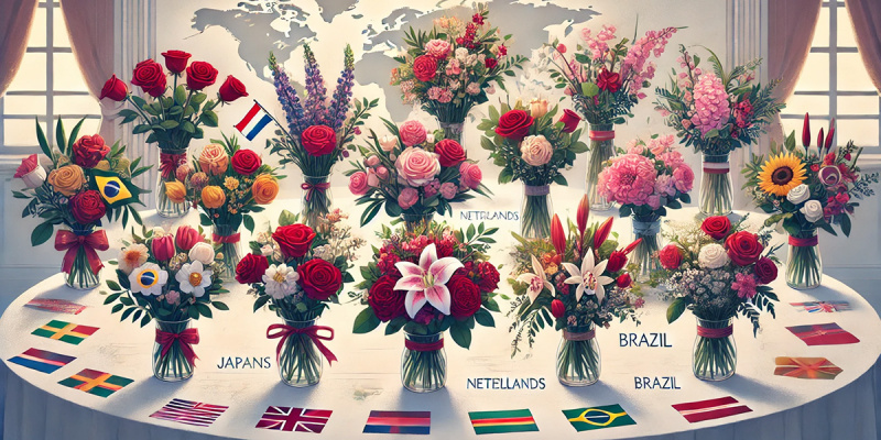 Какие букеты на 8 Марта дарят женщинам в разных странах мира?