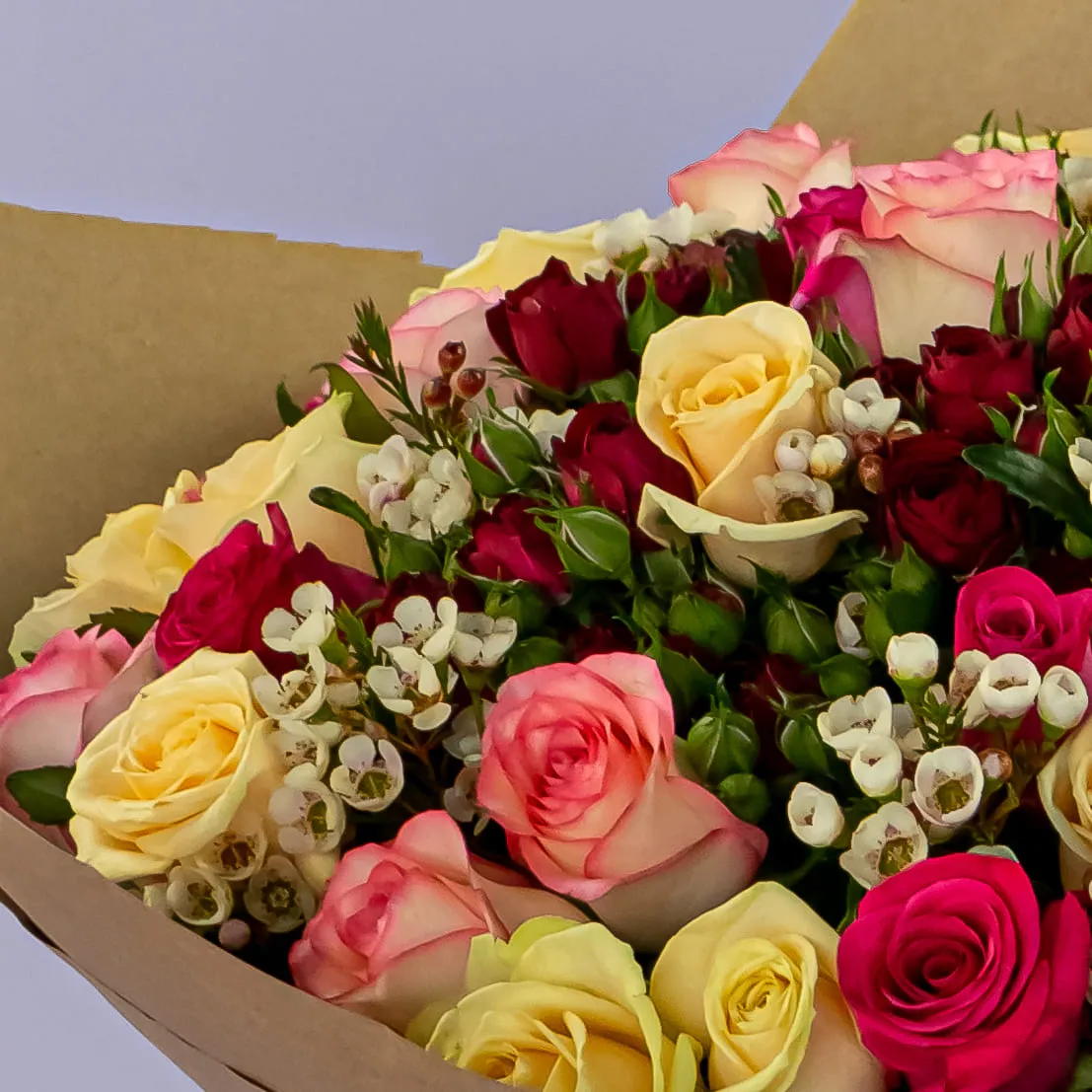 Букет из роз микс (60 см)