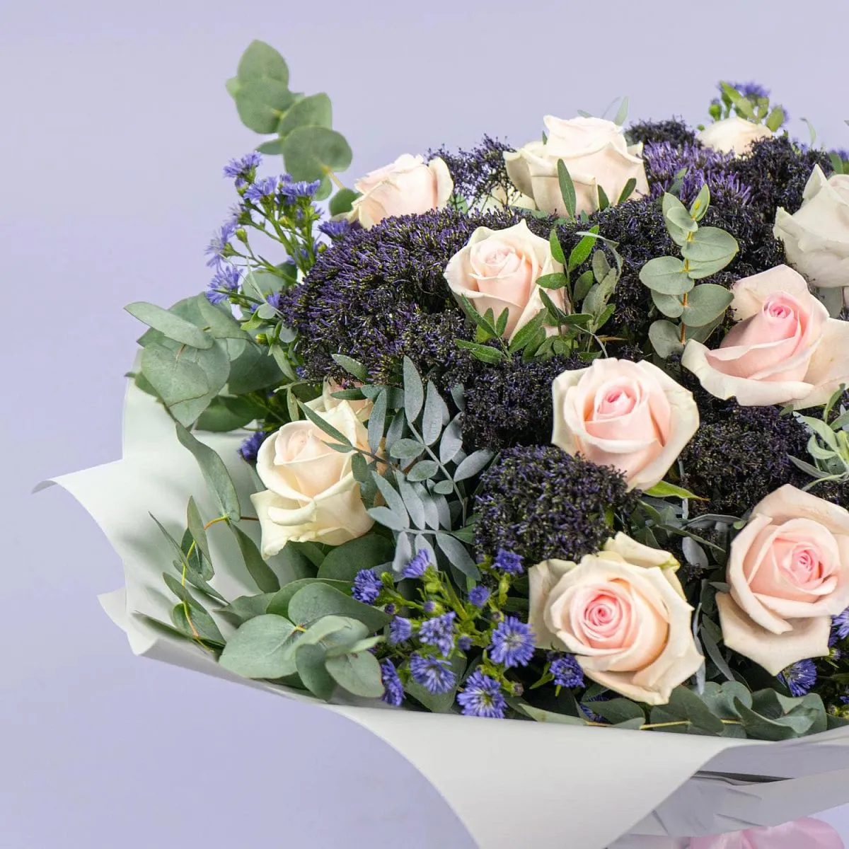 Букет из нежных розовых роз