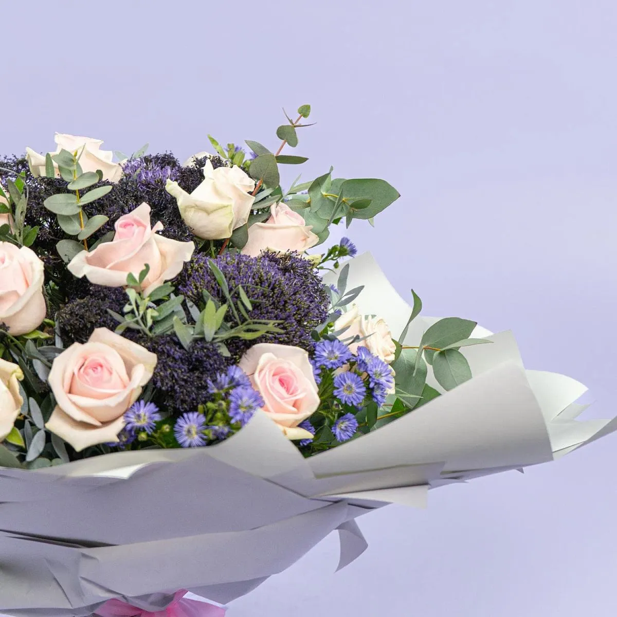 Букет из нежных розовых роз