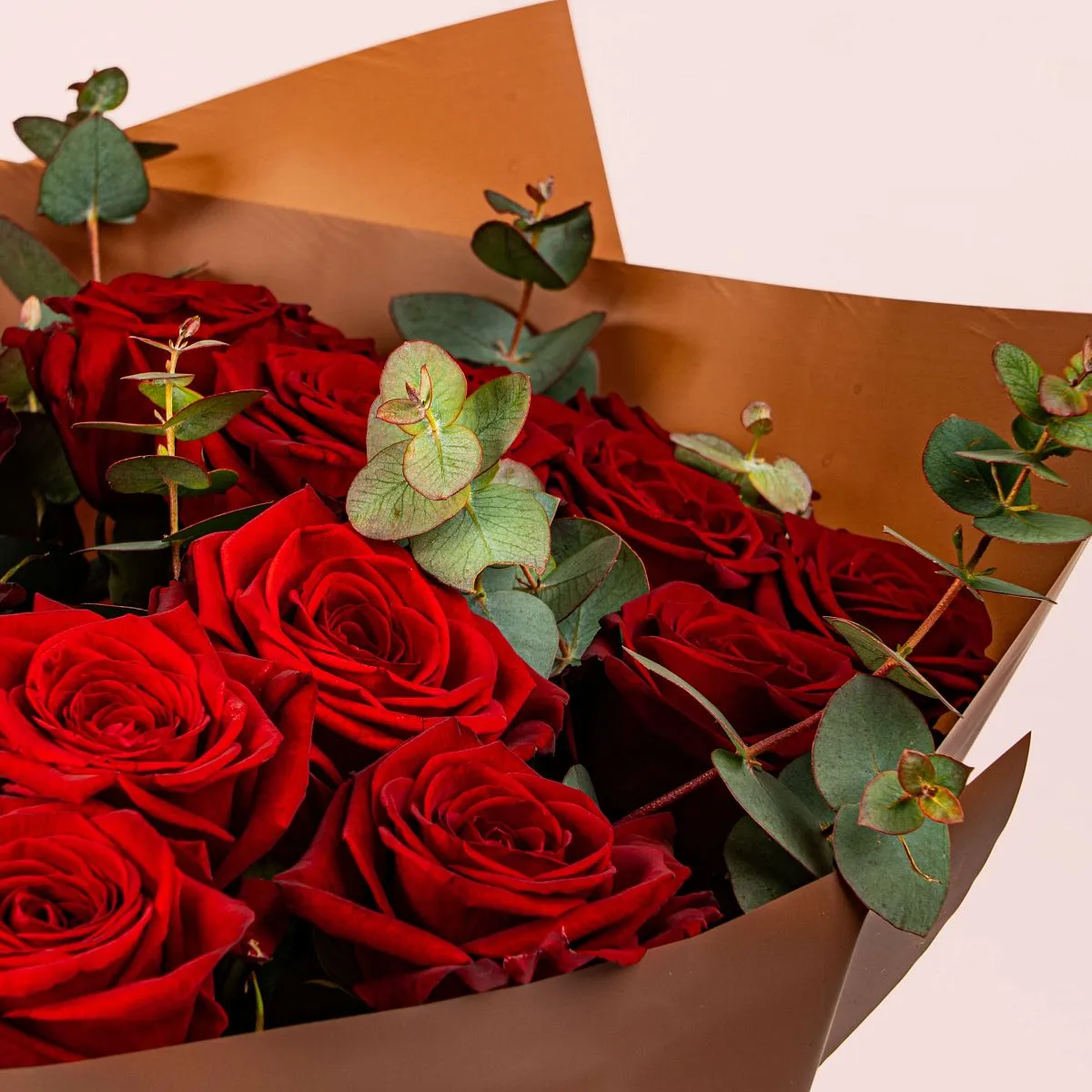Букет из 25 красных роз (50 см)
