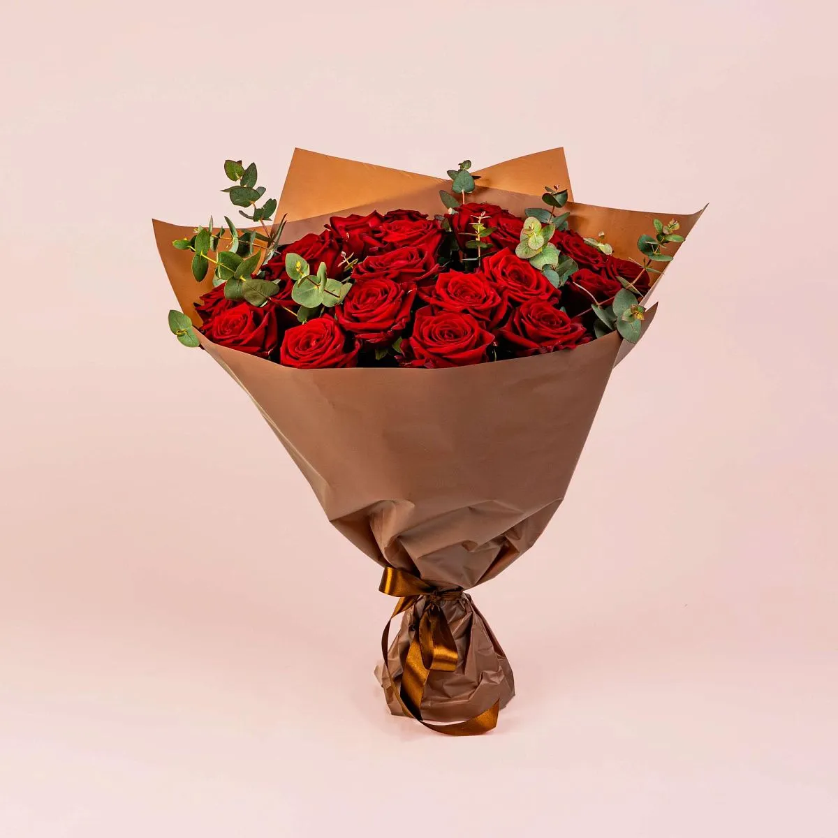Букет из 25 красных роз (50 см)