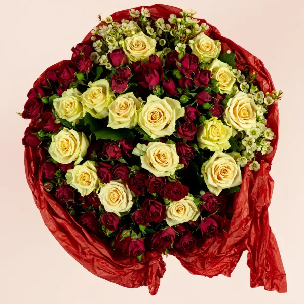 Букет из роз микс «Завиток»