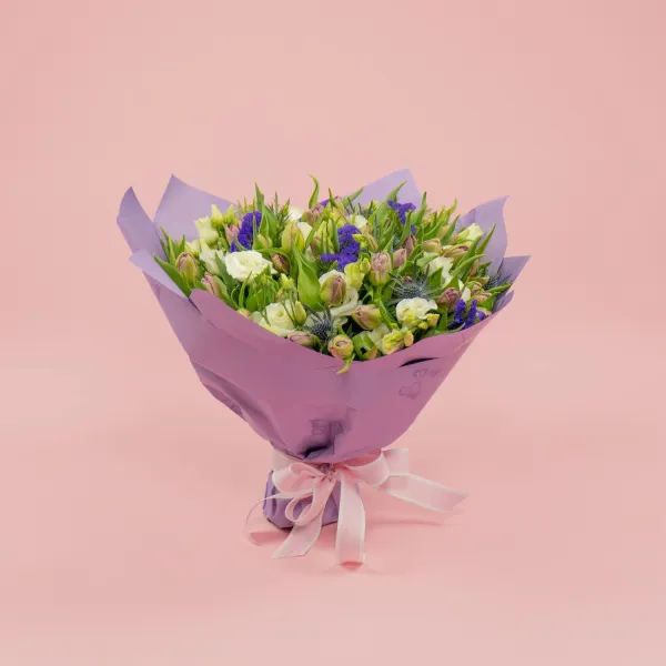 49 тюльпанов и эустомы