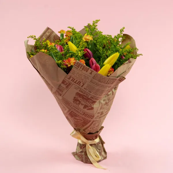 Букет из 23 тюльпанов