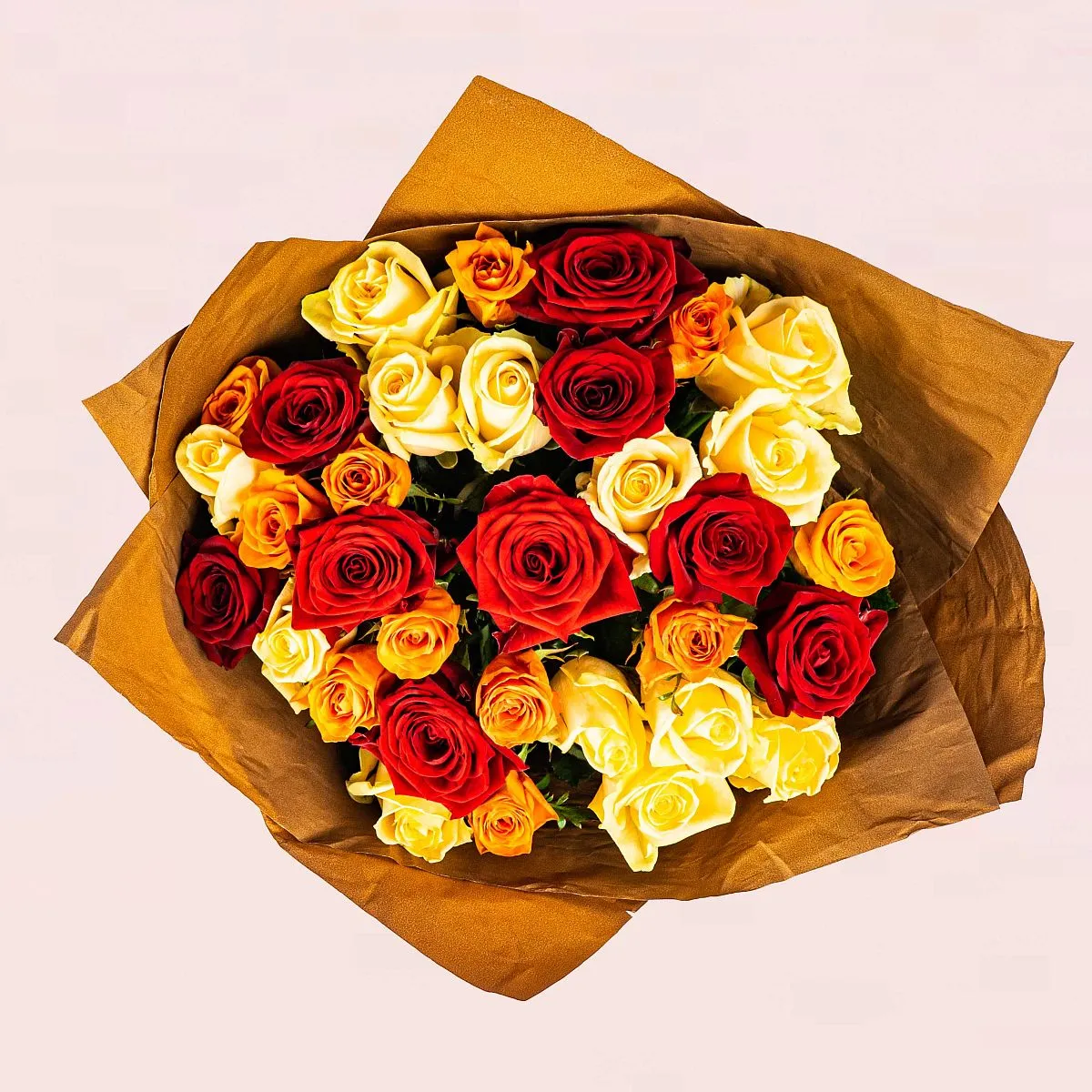 33 розы микс (50 см)