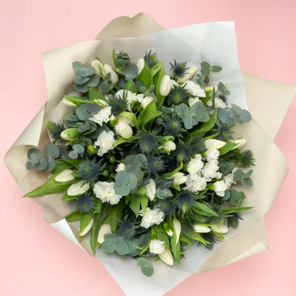 Букет из 25 тюльпанов