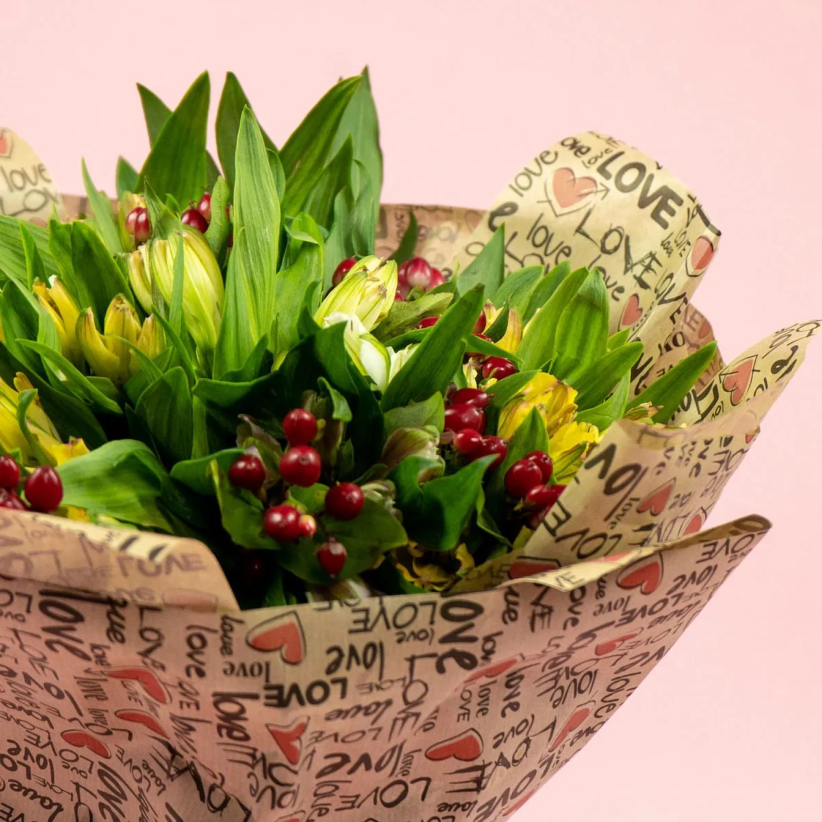 Букет из 15 альстромерий микс