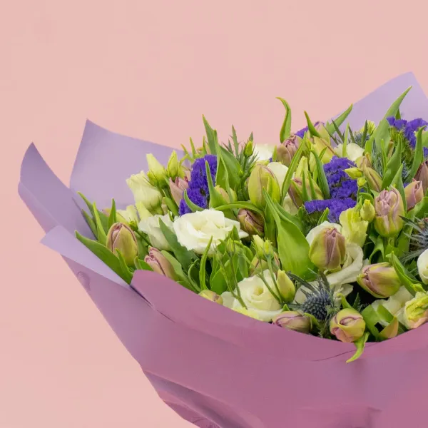 49 тюльпанов и эустомы