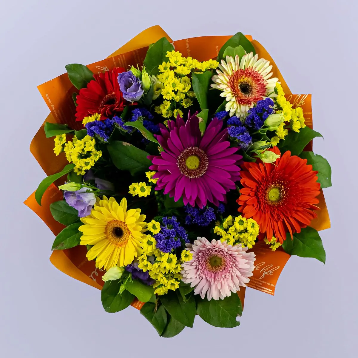 Букет из гербер микс и хризантем