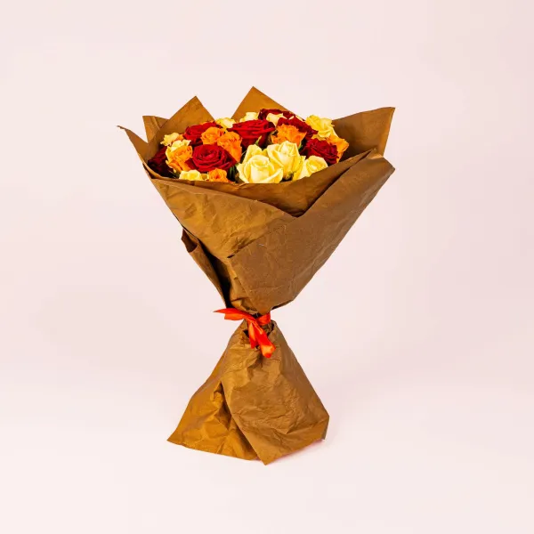 33 розы микс (50 см)