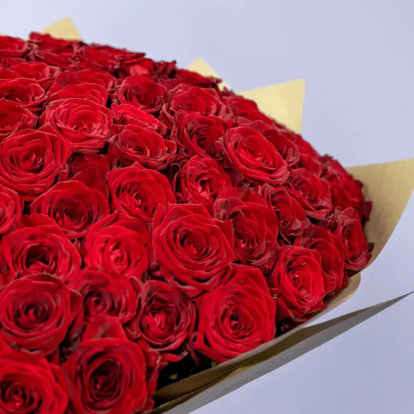 201 красная роза (60 см)