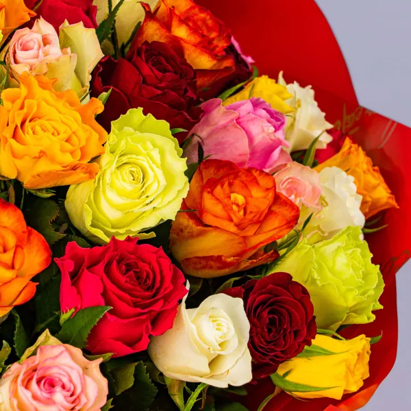 101 роза микс (60 см)