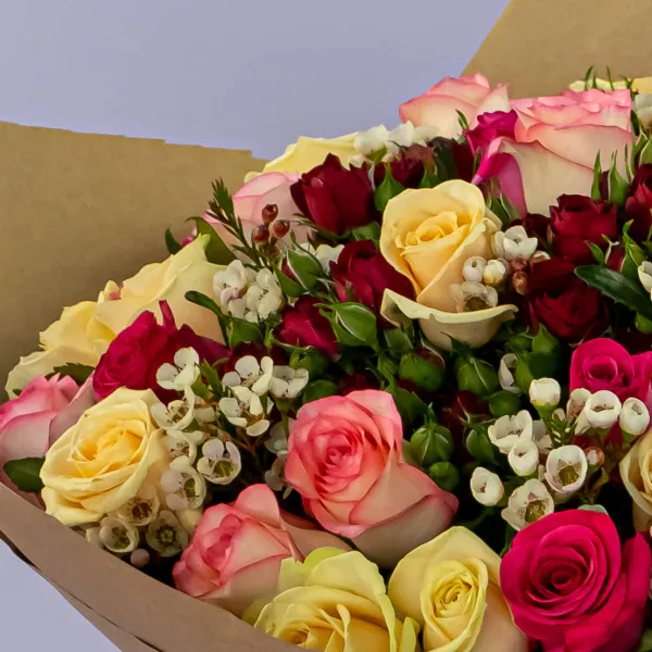 Букет из роз микс (60 см)