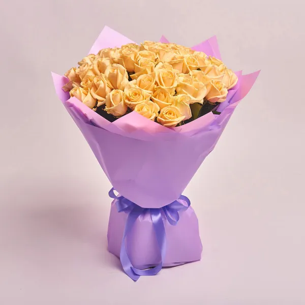 51 персиковая роза (60 см)