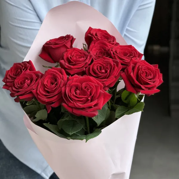 Букет из 11 красных роз (70 см)