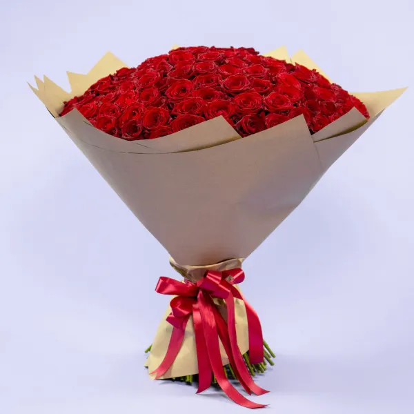 151 красная роза (60 см)