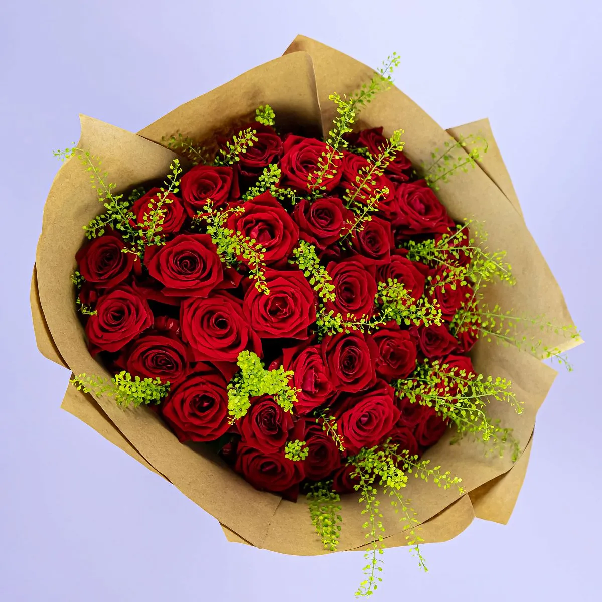 Букет из 35 бордовых роз