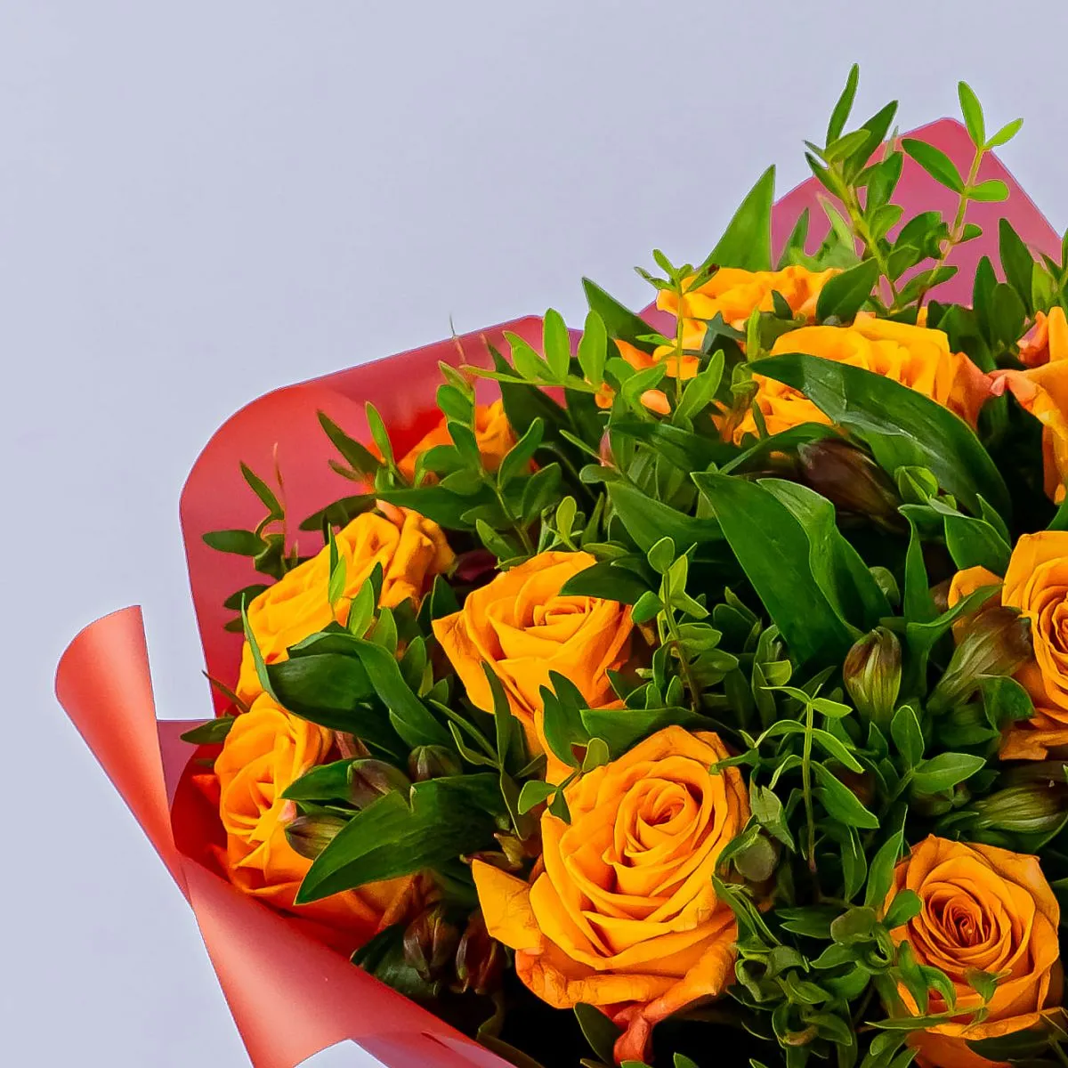 Букет из 15 оранжевых роз