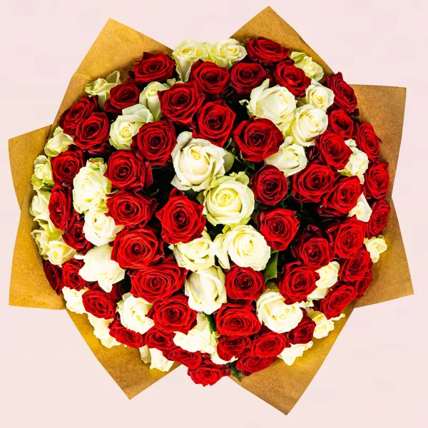 101 роза микс (40 см)
