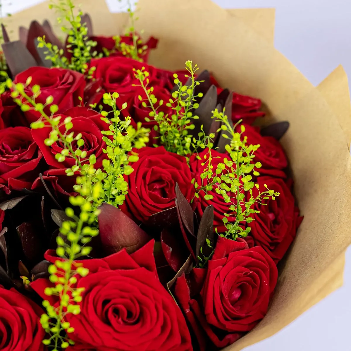 Букет из 35 красных роз (50 см)