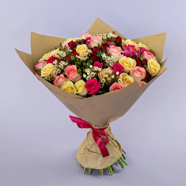 Букет из роз микс (60 см)