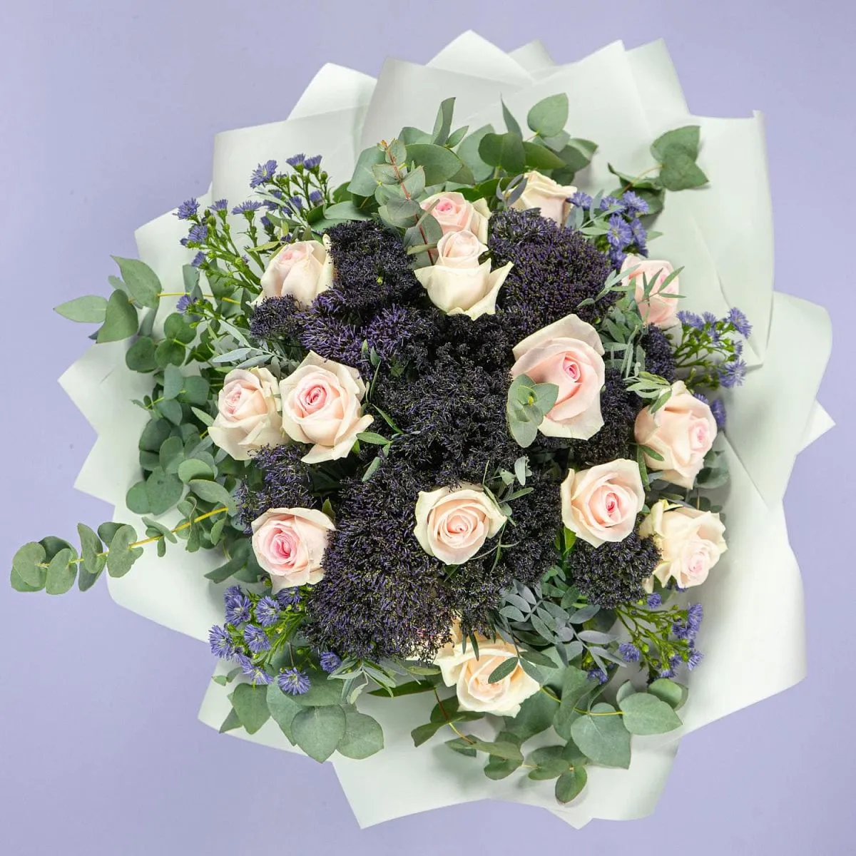 Букет из нежных розовых роз